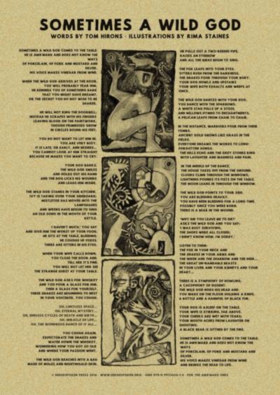 Sometimes a Wild God - A3 poster