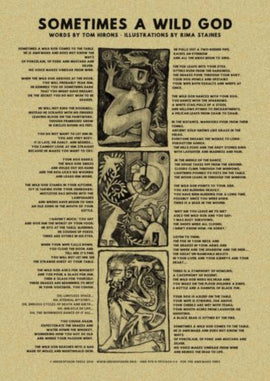 Sometimes a Wild God - A3 poster
