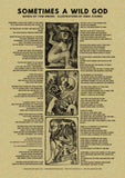 Sometimes a Wild God - A3 poster
